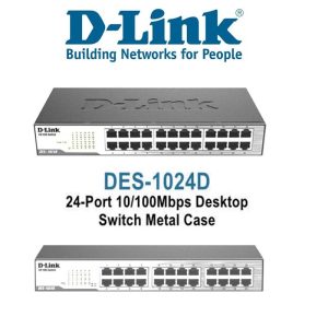 D-Link Switch Hub 24 Port DES 1024D
