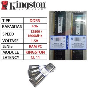 RAM Kingston DDR3 4GB PC-12800